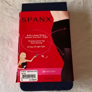 SPANX  Luxe Leg Tights NAVY NWT